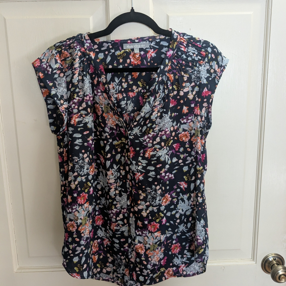 Daniel Rainn Multicolor Floral Blouse